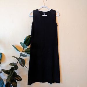 EUC Eileen Fisher Black Wool A-line Dress